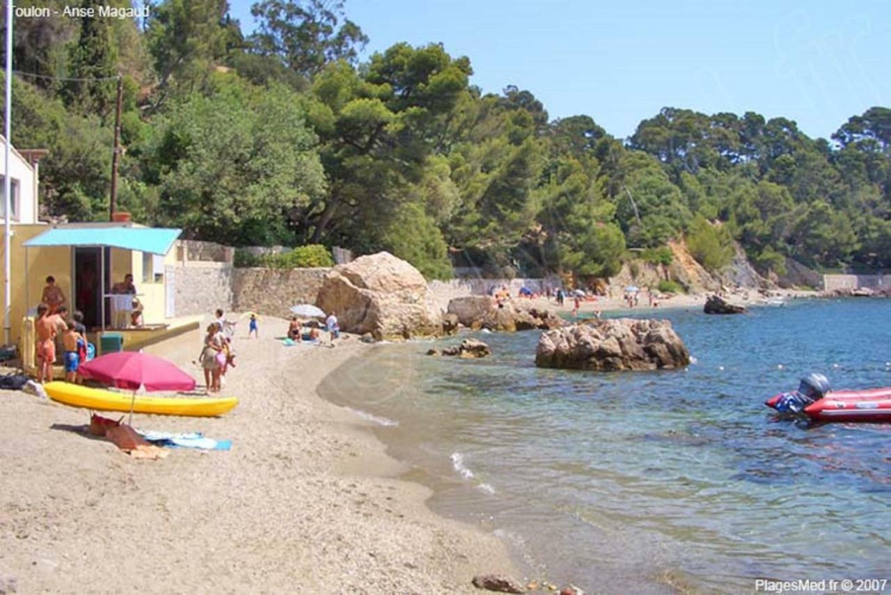**** Beau T2 De 40 M2, Jardin De 70M2, Au Calme, A 50 Metres De La Plage Le Pradet Zewnętrze zdjęcie